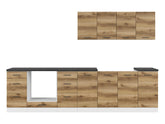 Junona Line kjøkkensett - Delano Eik - 300 cm